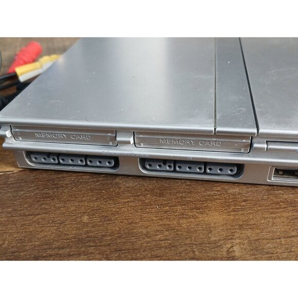 Sony PS2 Slim SCPH-79001 Silver Console Bundle Controller Cables Tested - Picture 9 of 16